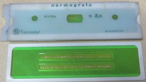01 NORMOGRAFO TECNOSTYL BREVETTATO 2,5